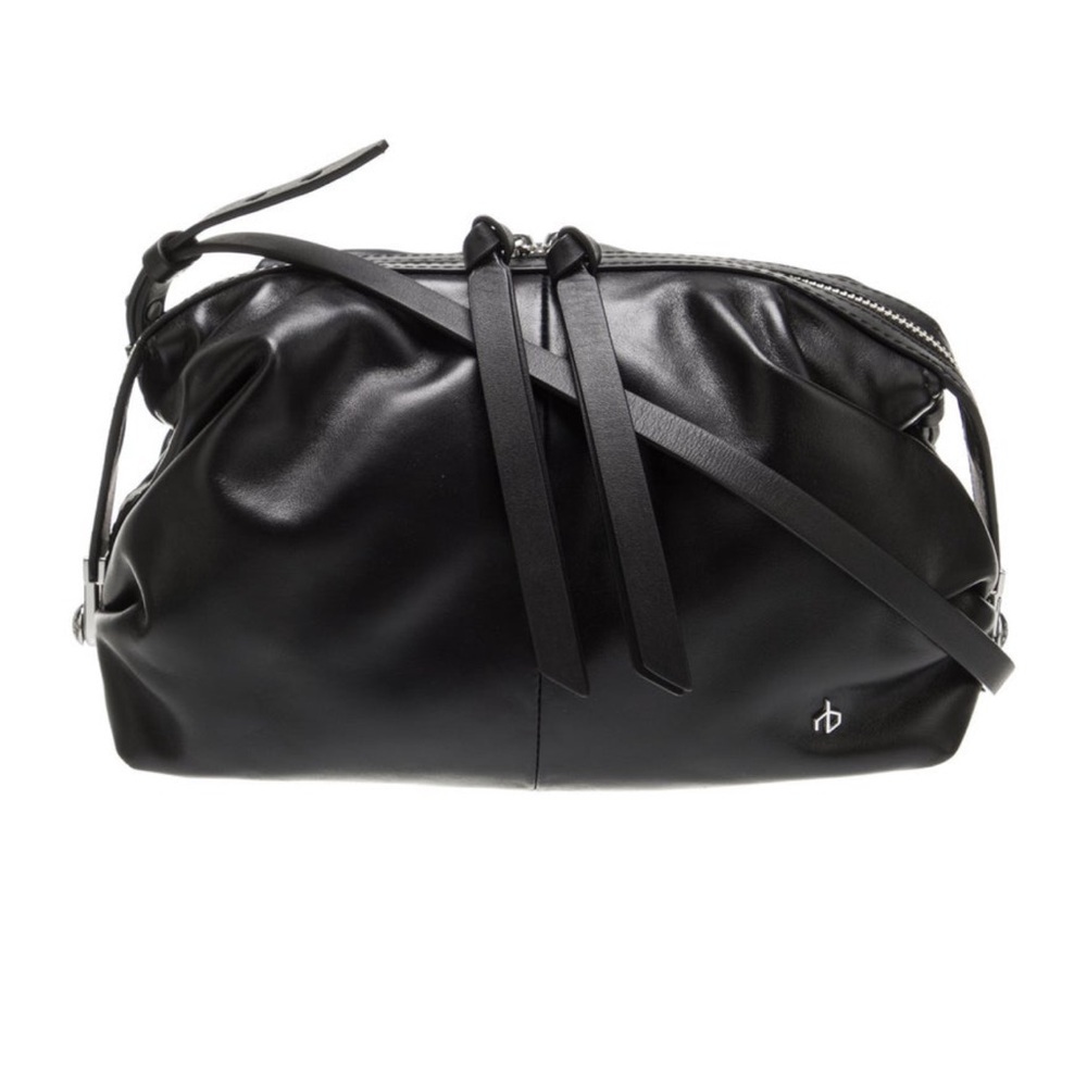 New Rag & Bone Black Leather Top Handle Convertible Crossbody Bag - Picture 11 of 15